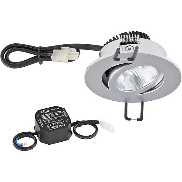EVN-Lichttechnik LED-Deckeneinbauleuchte 3000K 230V IP20 PC20N61502 chr/mt